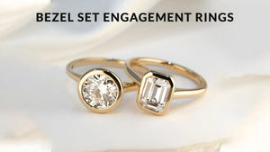 Bezel Set Engagement Rings