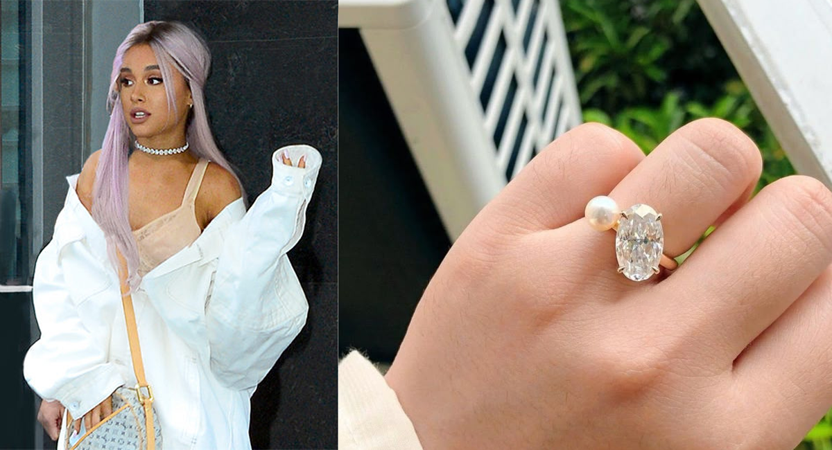 Ariana Grande’s Unique Engagement Ring: A Pearl, a Diamond & a Love Story
