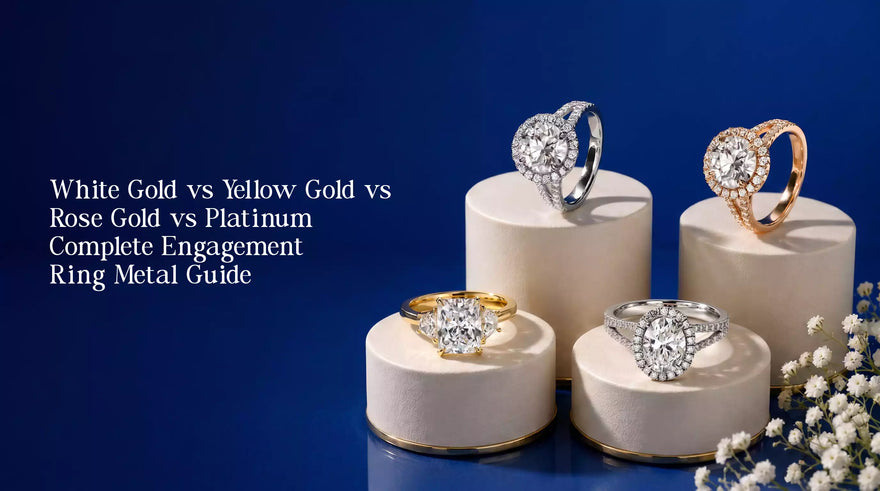 White Gold vs Yellow Gold vs Rose Gold vs Platinum - Complete Engagement Ring Metal Guide