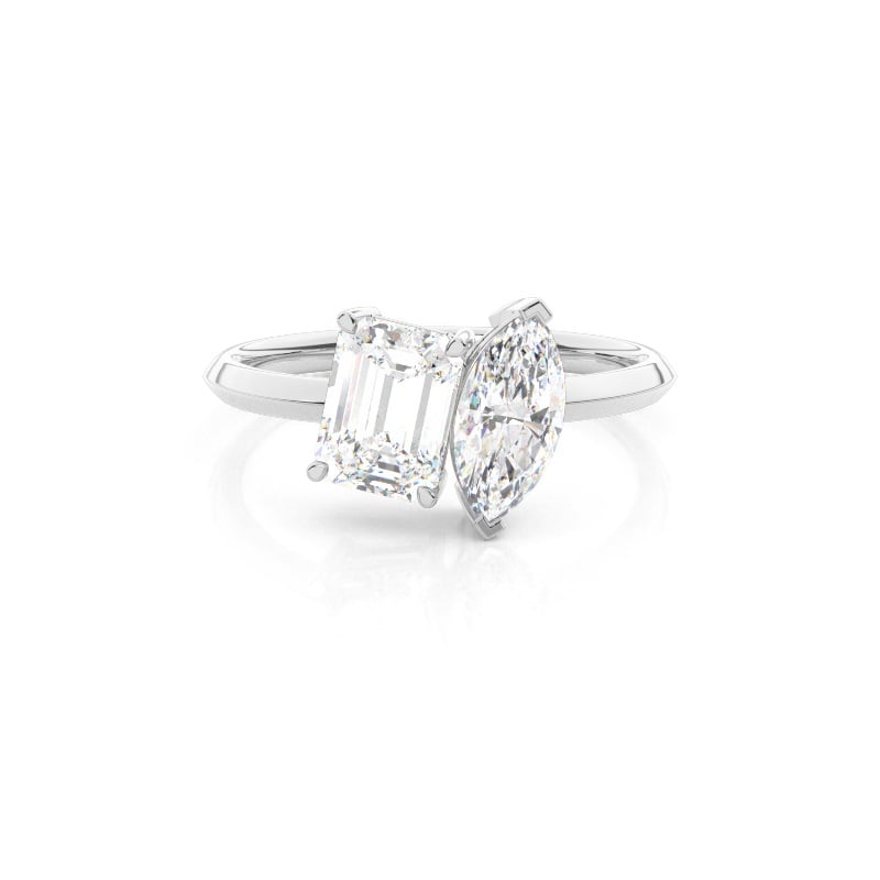 Silvona Toi-et-moi Engagement Ring