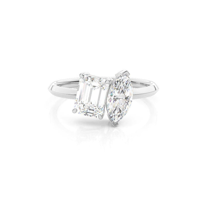 Silvona Toi-et-moi Engagement Ring