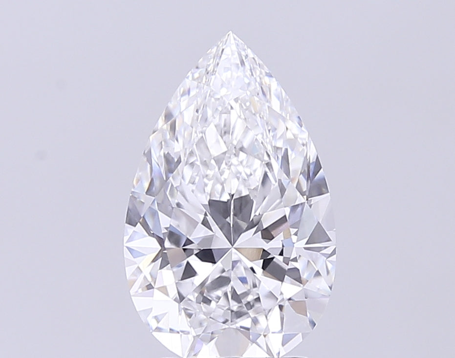 3.0 ct E Colour VVS2 Clarity Pear Shape Lab Grown Diamond