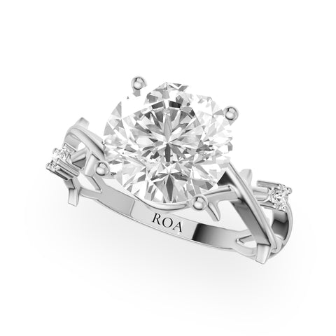 Harmonia Twisted Shank Engagement Ring