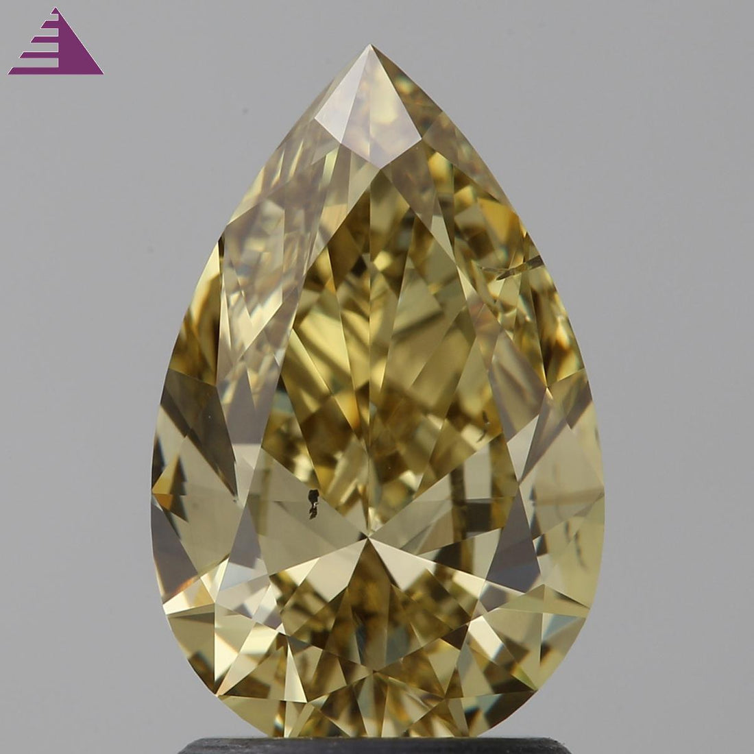 1.7 ct  Colour SI1 Clarity Pear Shape Coloured Natural Diamond
