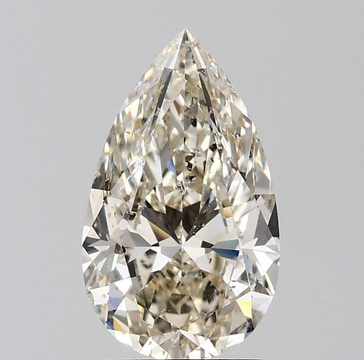 2.01 ct K Color SI1 Clarity Pear Shape Natural Diamond