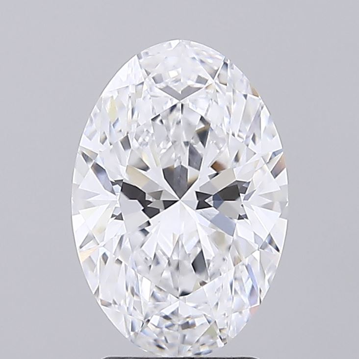 2.8 ct D Color VVS2 Clarity Oval Shape Lab Grown Diamond