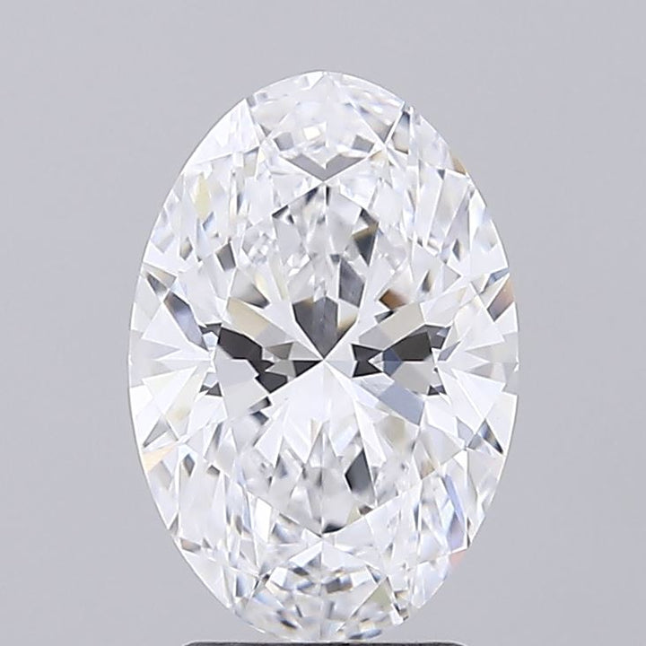 2.8 ct D Color VVS2 Clarity Oval Shape Lab Grown Diamond