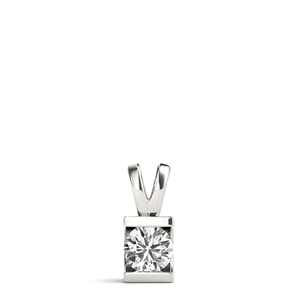 Nerida Half Bezel Solitare Pendant