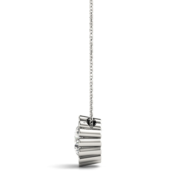 Adira Solitare Flower Shaped Pendant