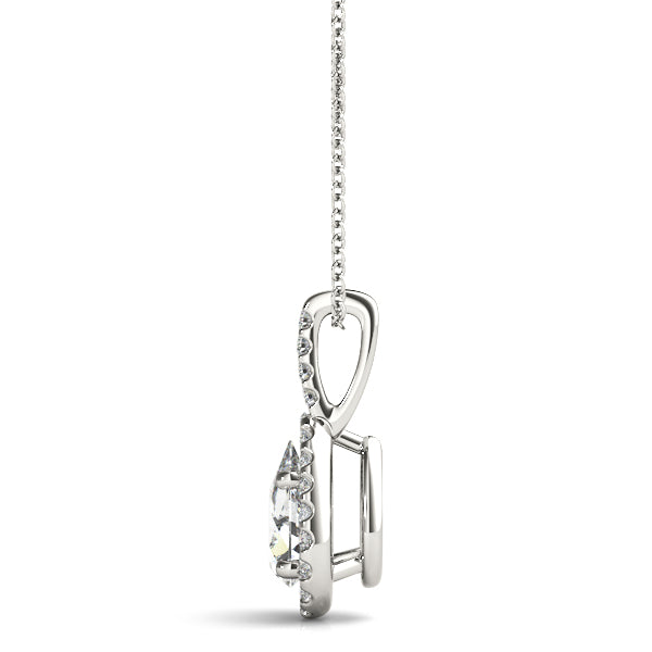 Blossom Pear Halo Pendant