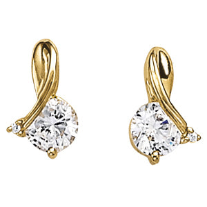 Sydney Solitare Drop Earrings