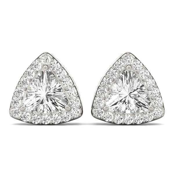 Tokyo Trillion Halo Studs Earrings