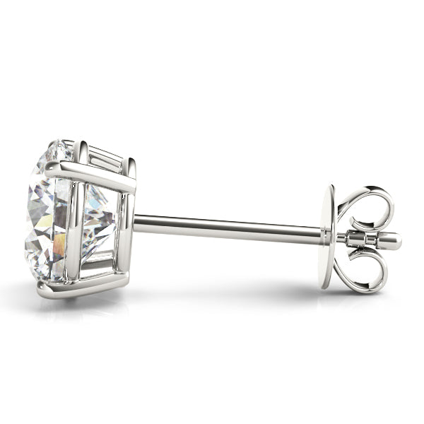 Dahlia Classic Round Solitare Studs  Earrings
