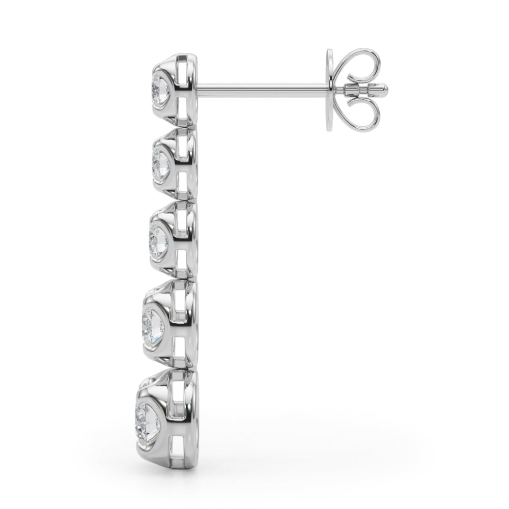Orchid Hoop Earrings