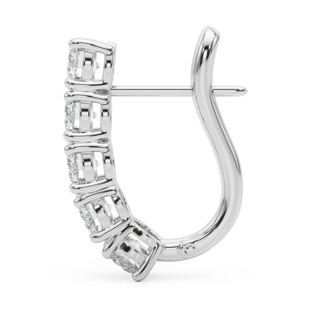 Peony Hoop Earrings