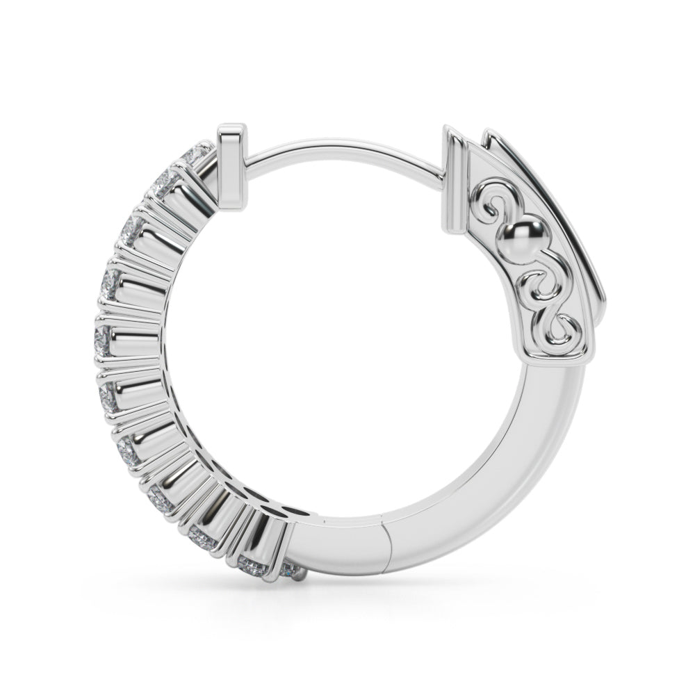 Jasmine Double Row Hoop Earrings