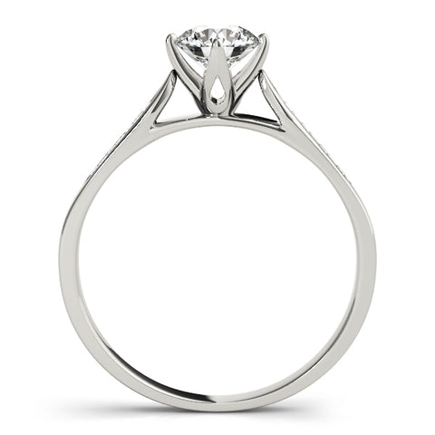 Yarra Bezel Pave Engagement Ring
