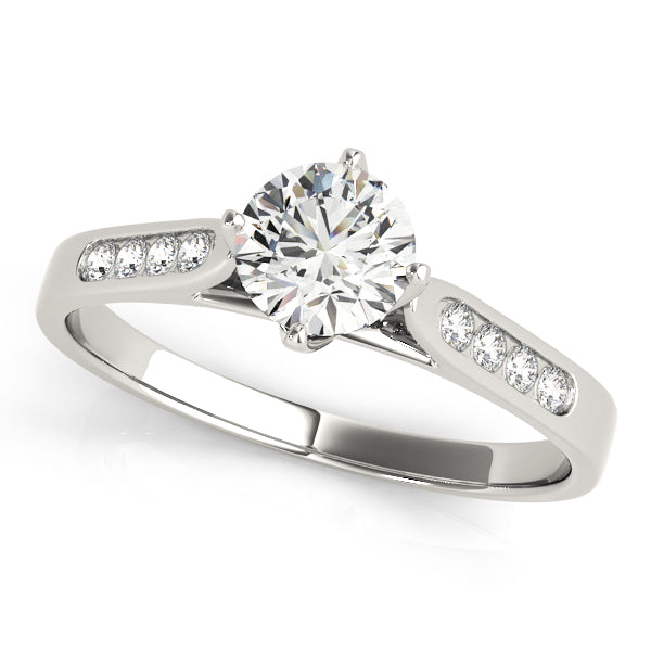 Yarra Bezel Pave Engagement Ring