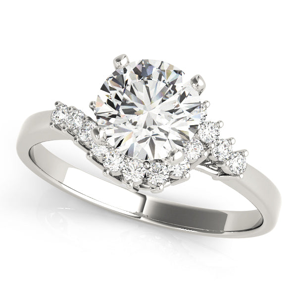 Euphoria Twisted Halo Engagement Ring