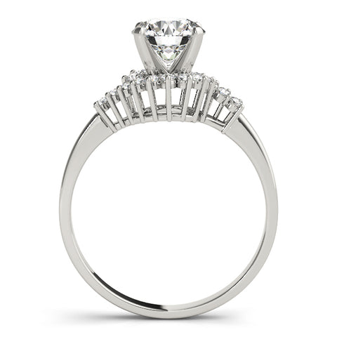 Euphoria Twisted Halo Engagement Ring