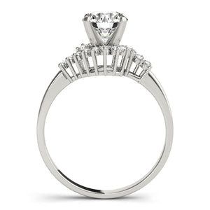 Euphoria Twisted Halo Engagement Ring