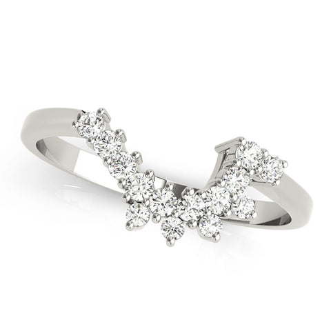 Camellia Curved Wedding Band