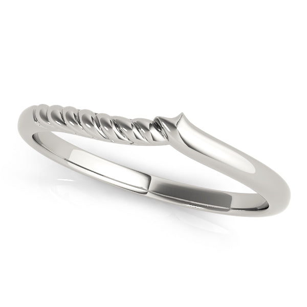 Peony Wedding Band Curved Band