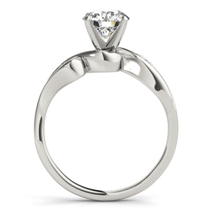 Illume Side Stone With Twisted Shank Engagement Ring