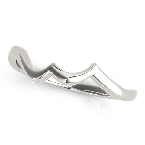 Rose Curved Wedding Band