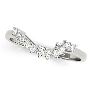 Violet Wedding Band Curved Band