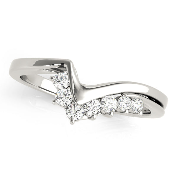 Wisteria Wedding Band Curved Band