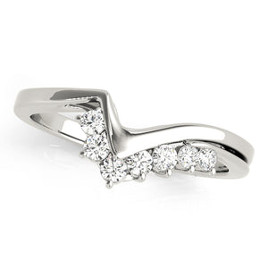 Wisteria Wedding Band Curved Band