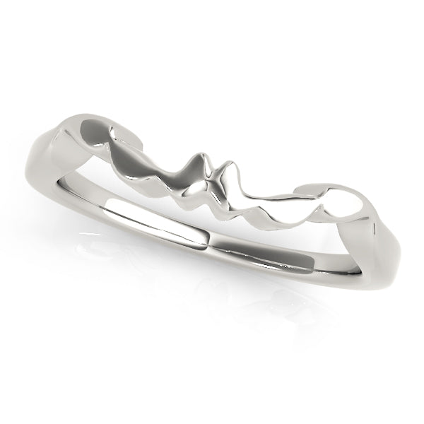 Magnolia Gold Wedding Band in 9K White Gold