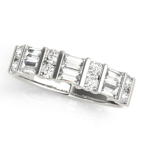 Primrose Wedding Band Fancy Shape Baguette