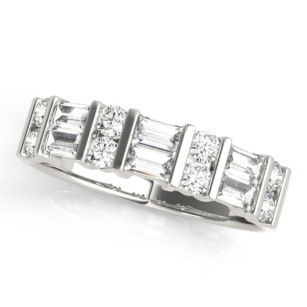 Primrose Wedding Band Fancy Shape Baguette