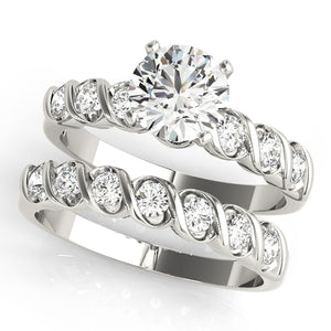 Primrose Bezel Set Pave Engagement Ring