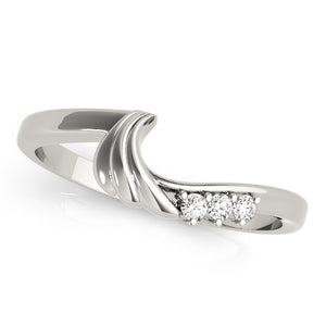 Hibiscus Wedding Band Curved Band