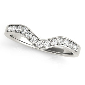 Petal Wedding Band Curved Band
