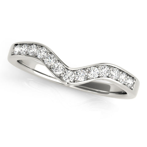 Petal Curved Wedding Band