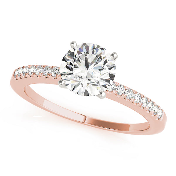 Esperance 1/2 Pave Engagement Ring