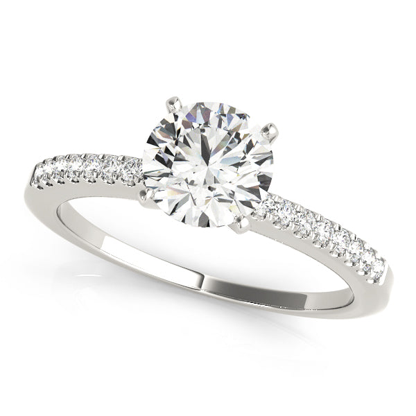 Esperance 1/2 Pave Engagement Ring