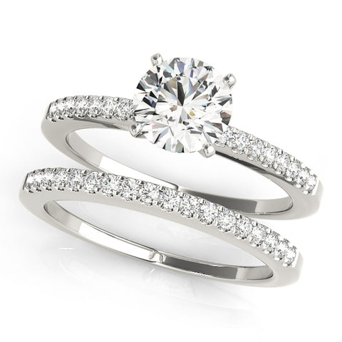 Esperance 1/2 Pave Engagement Ring
