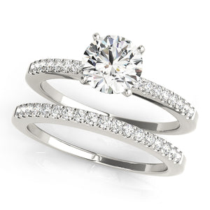 Esperance 1/2 Pave Engagement Ring