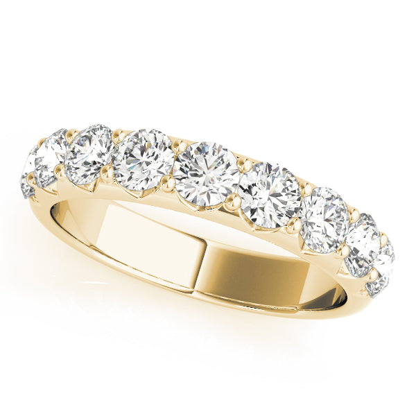 Vienna Wedding Band Prong Set in 9K White Gold