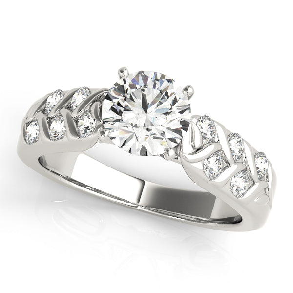 Starla Side Stone Vintage Engagement Ring