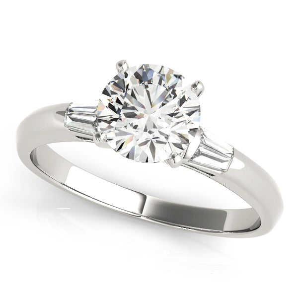Opulent Three Stone Engagement Ring