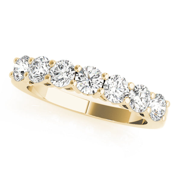 Rome 8 Stone Wedding Band in 9K White Gold