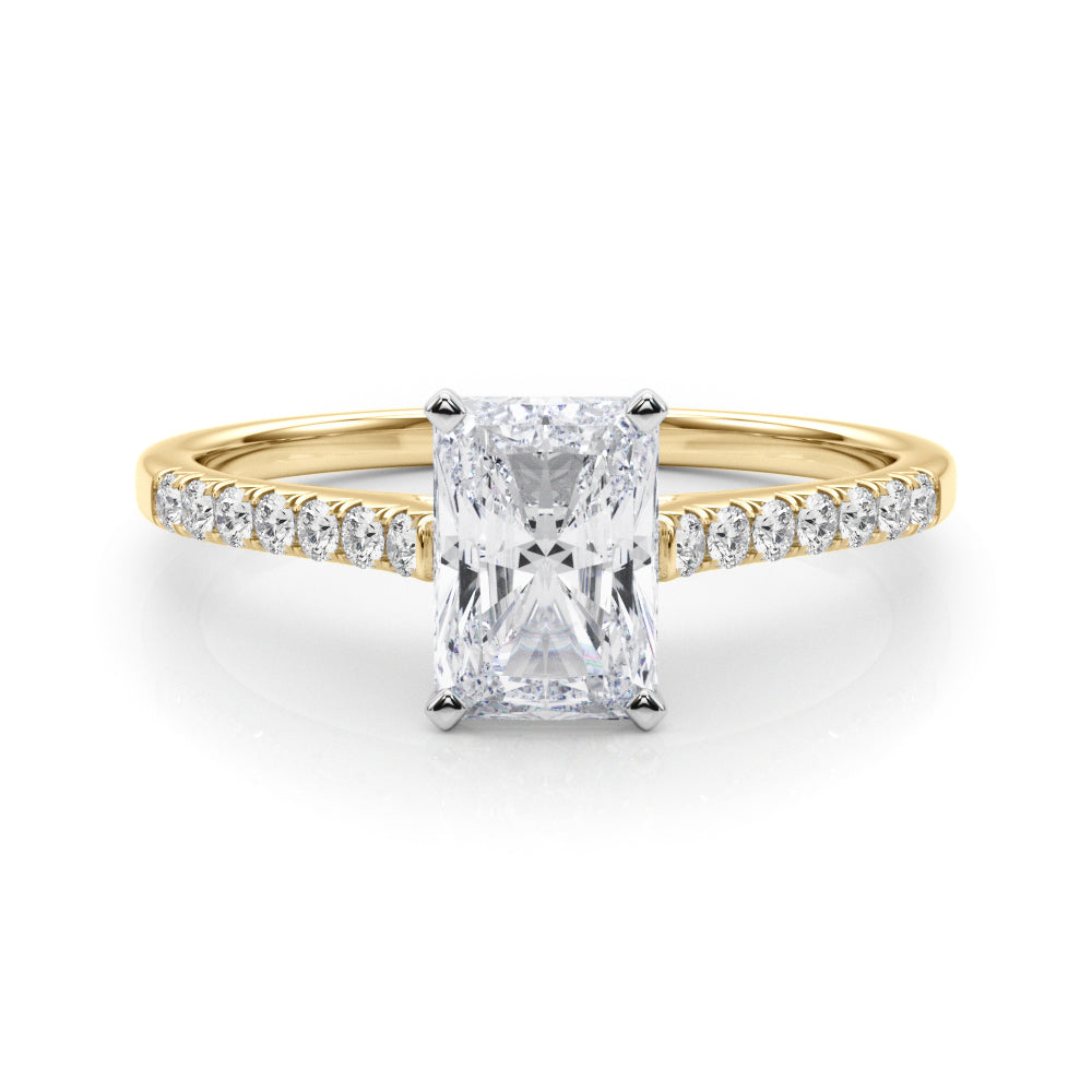 Margaret Tappered Pave Engagement Ring