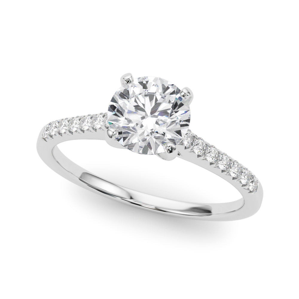 Margaret Tappered Pave Engagement Ring
