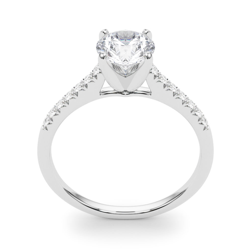 Margaret Tappered Pave Engagement Ring